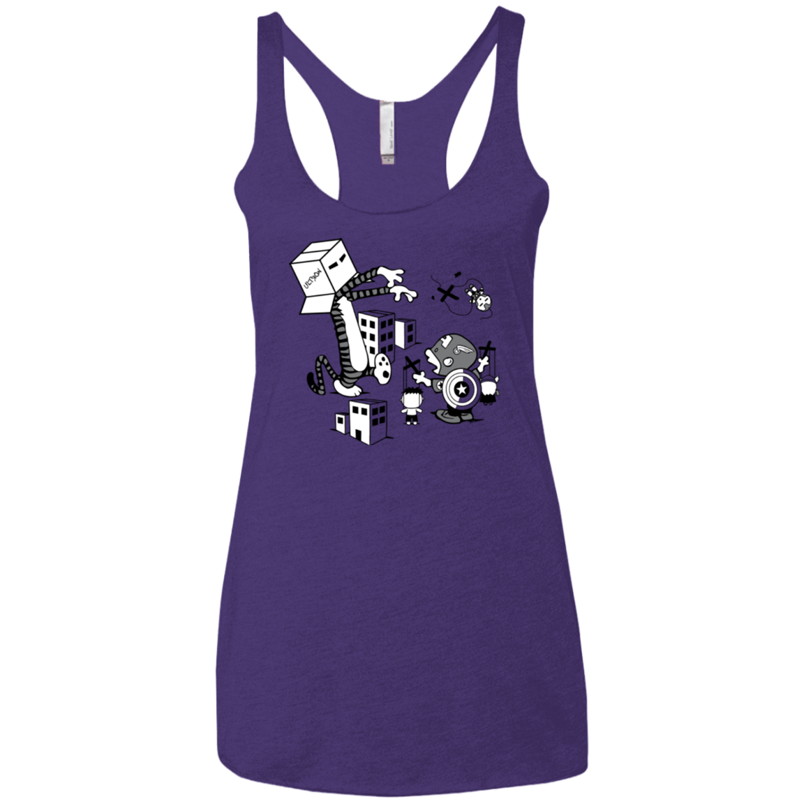 T-Shirts Purple / X-Small No Strings Attached Women's Triblend Racerback Tank