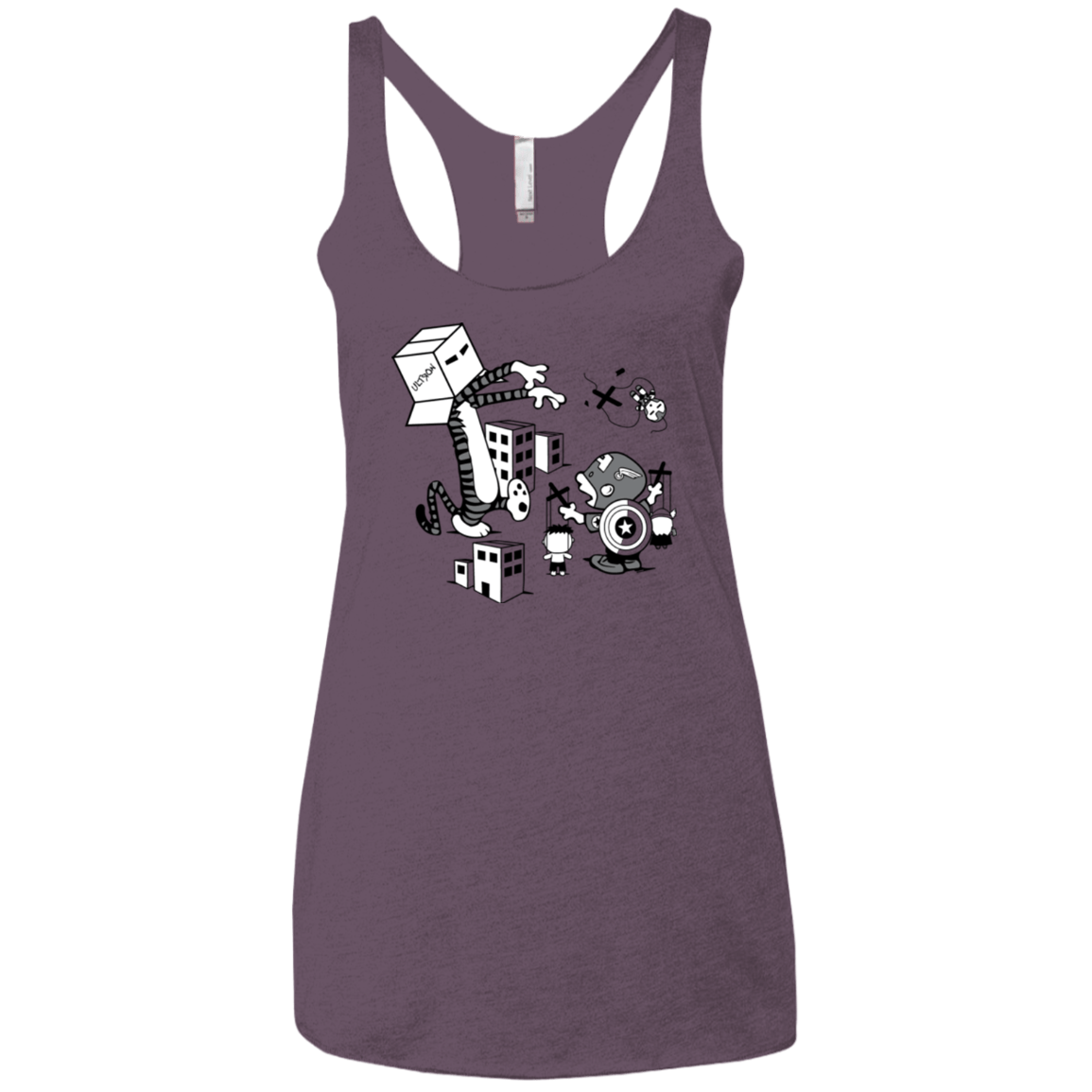 T-Shirts Vintage Purple / X-Small No Strings Attached Women's Triblend Racerback Tank