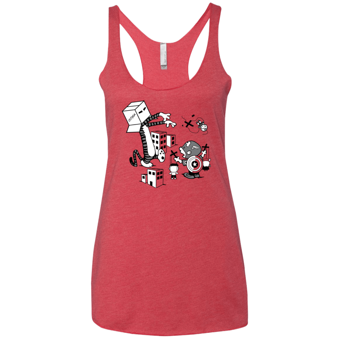 T-Shirts Vintage Red / X-Small No Strings Attached Women's Triblend Racerback Tank