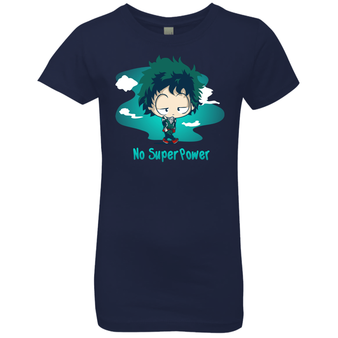 T-Shirts Midnight Navy / YXS No Super Power Girls Premium T-Shirt