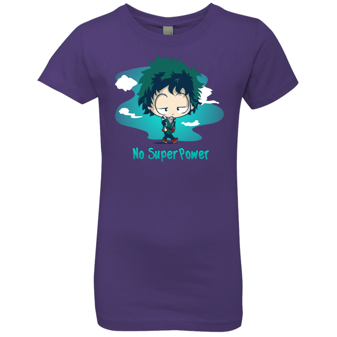 T-Shirts Purple Rush / YXS No Super Power Girls Premium T-Shirt