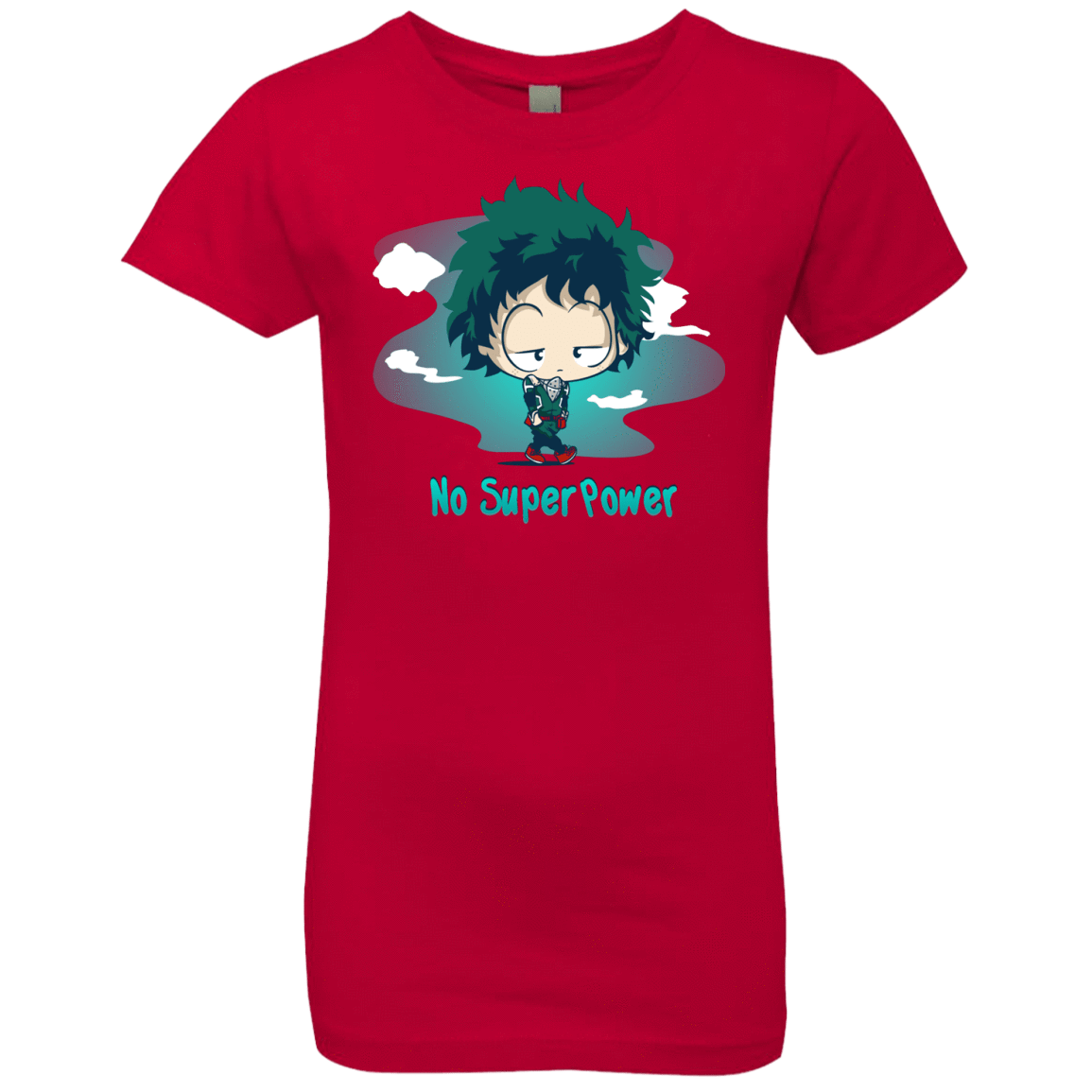 T-Shirts Red / YXS No Super Power Girls Premium T-Shirt