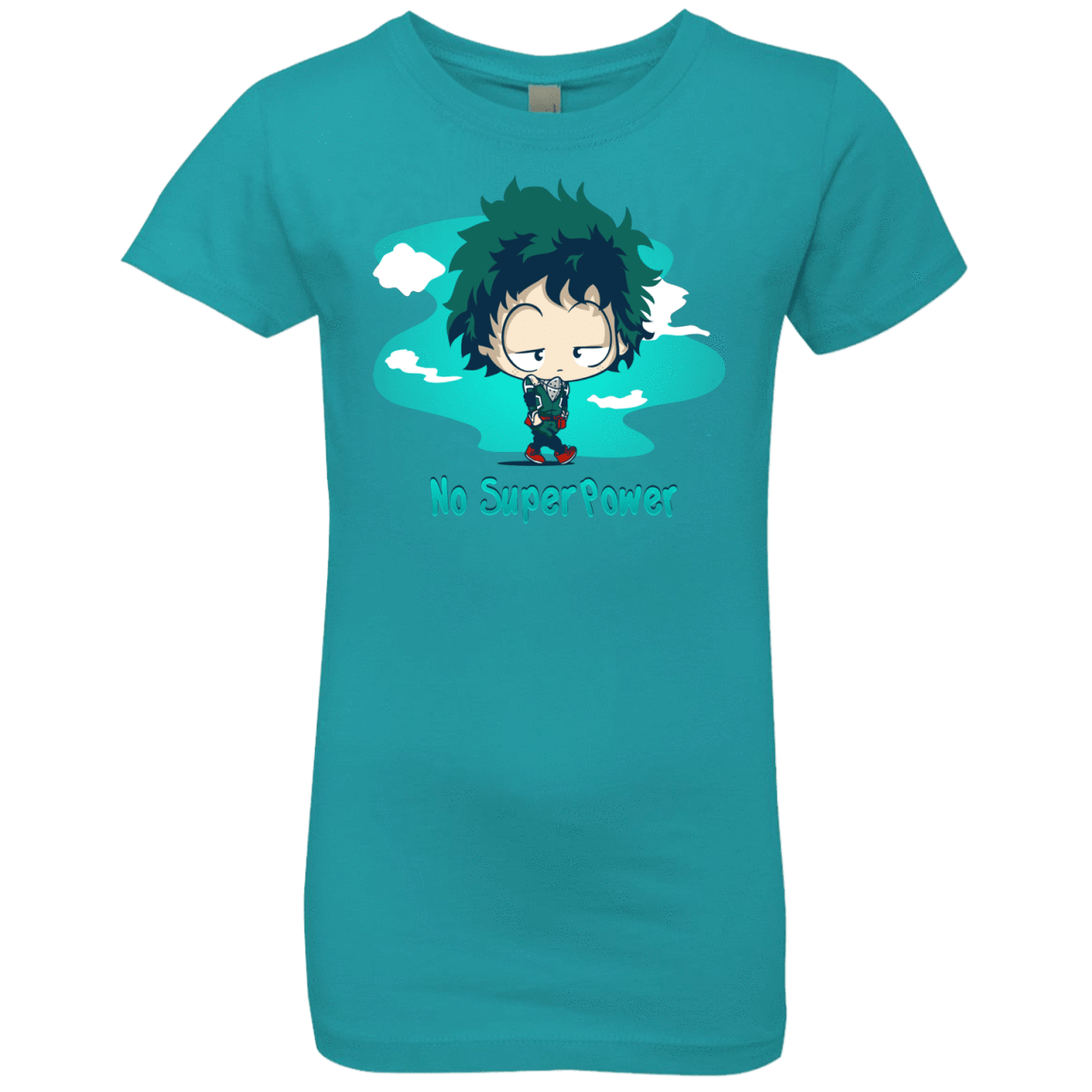 T-Shirts Tahiti Blue / YXS No Super Power Girls Premium T-Shirt