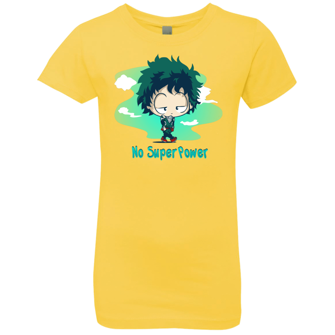 T-Shirts Vibrant Yellow / YXS No Super Power Girls Premium T-Shirt