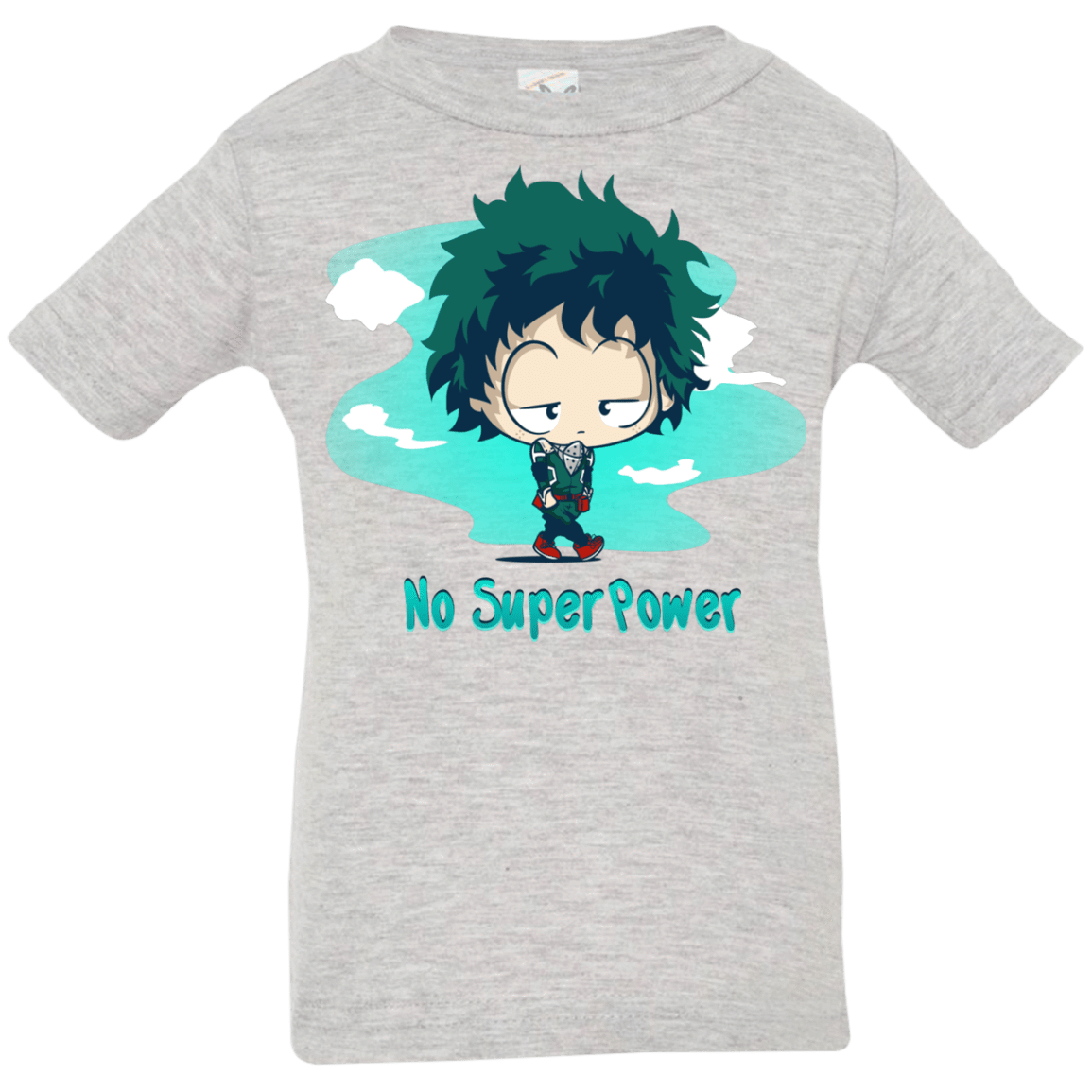 T-Shirts Heather Grey / 6 Months No Super Power Infant Premium T-Shirt
