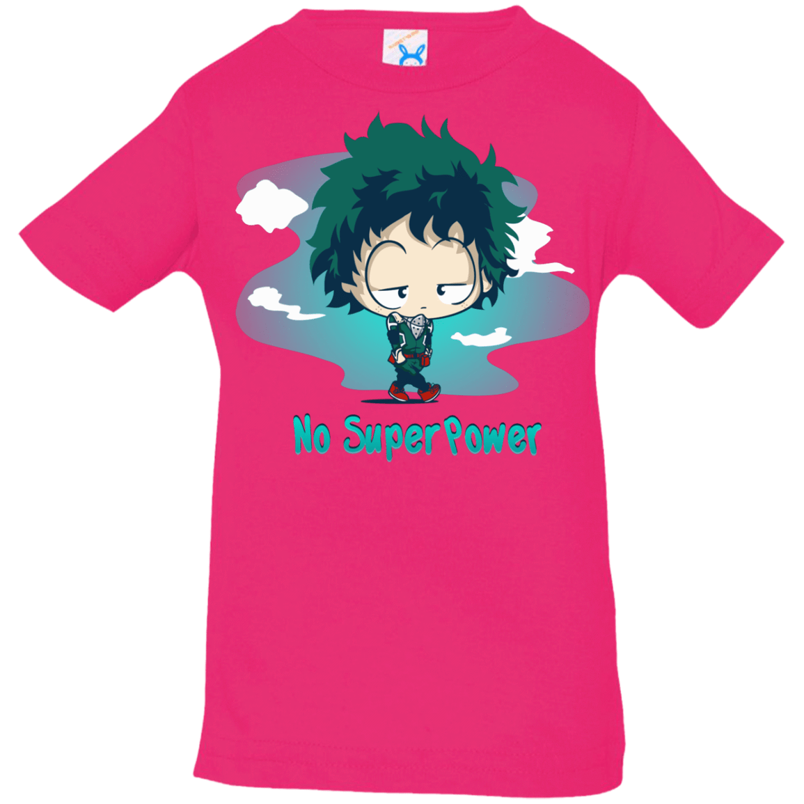 T-Shirts Hot Pink / 6 Months No Super Power Infant Premium T-Shirt