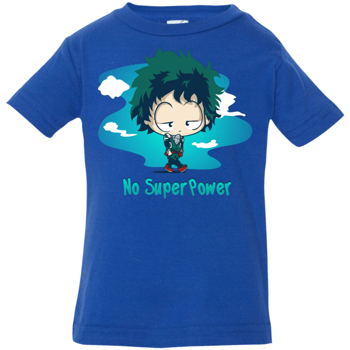 T-Shirts Royal / 6 Months No Super Power Infant Premium T-Shirt