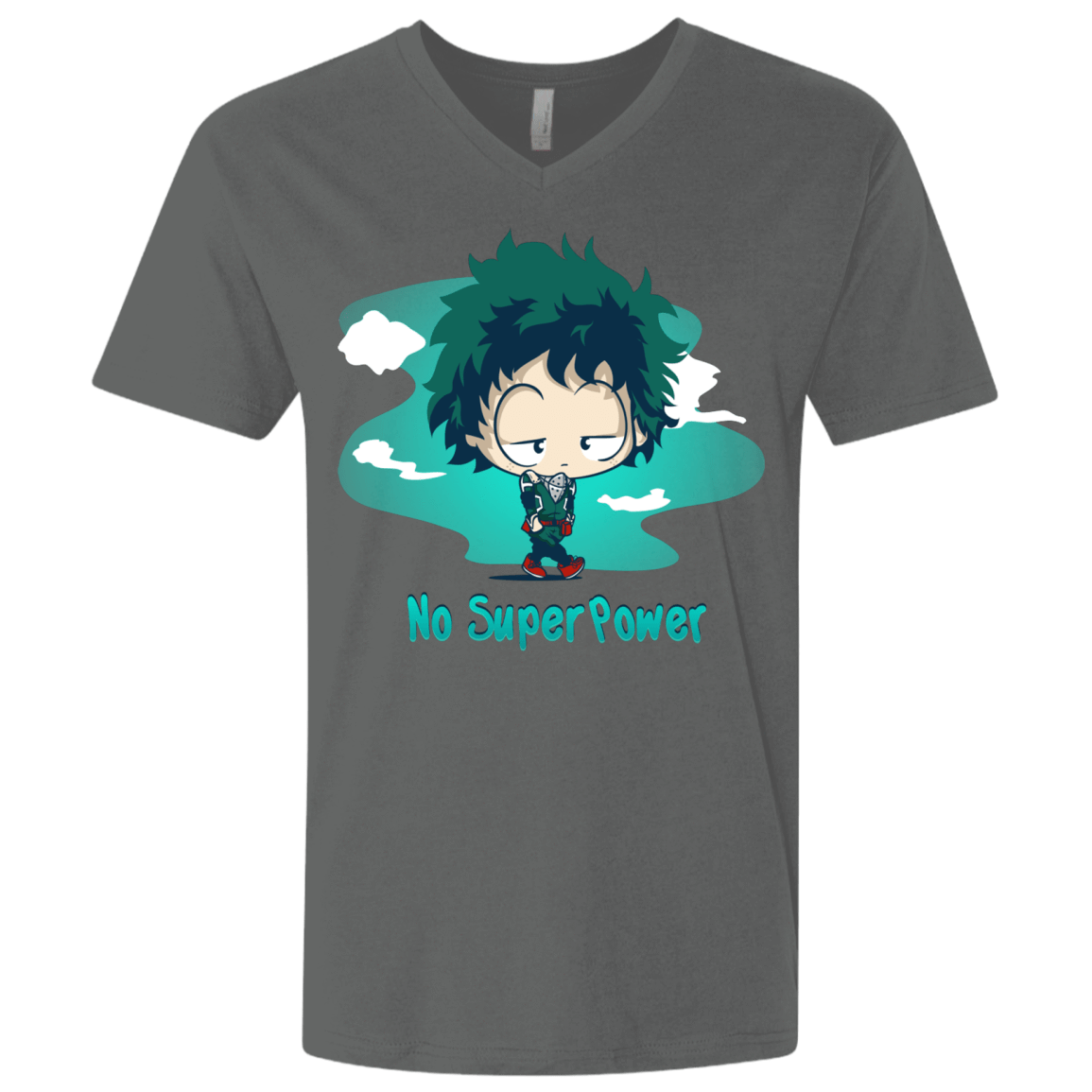 T-Shirts Heavy Metal / X-Small No Super Power Men's Premium V-Neck
