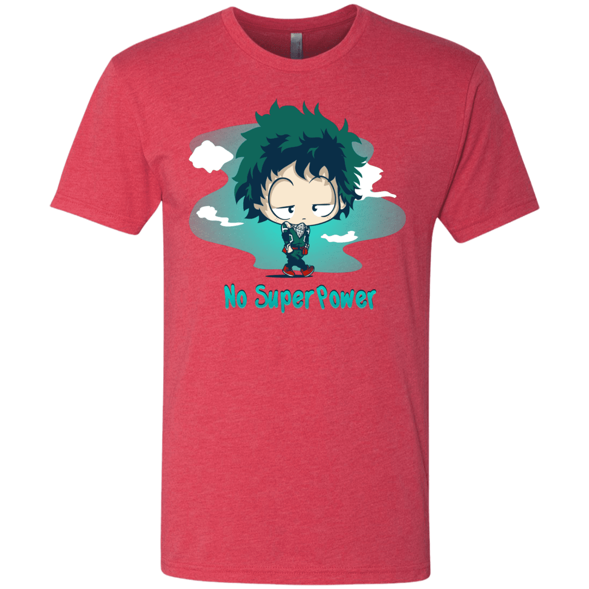 T-Shirts Vintage Red / S No Super Power Men's Triblend T-Shirt