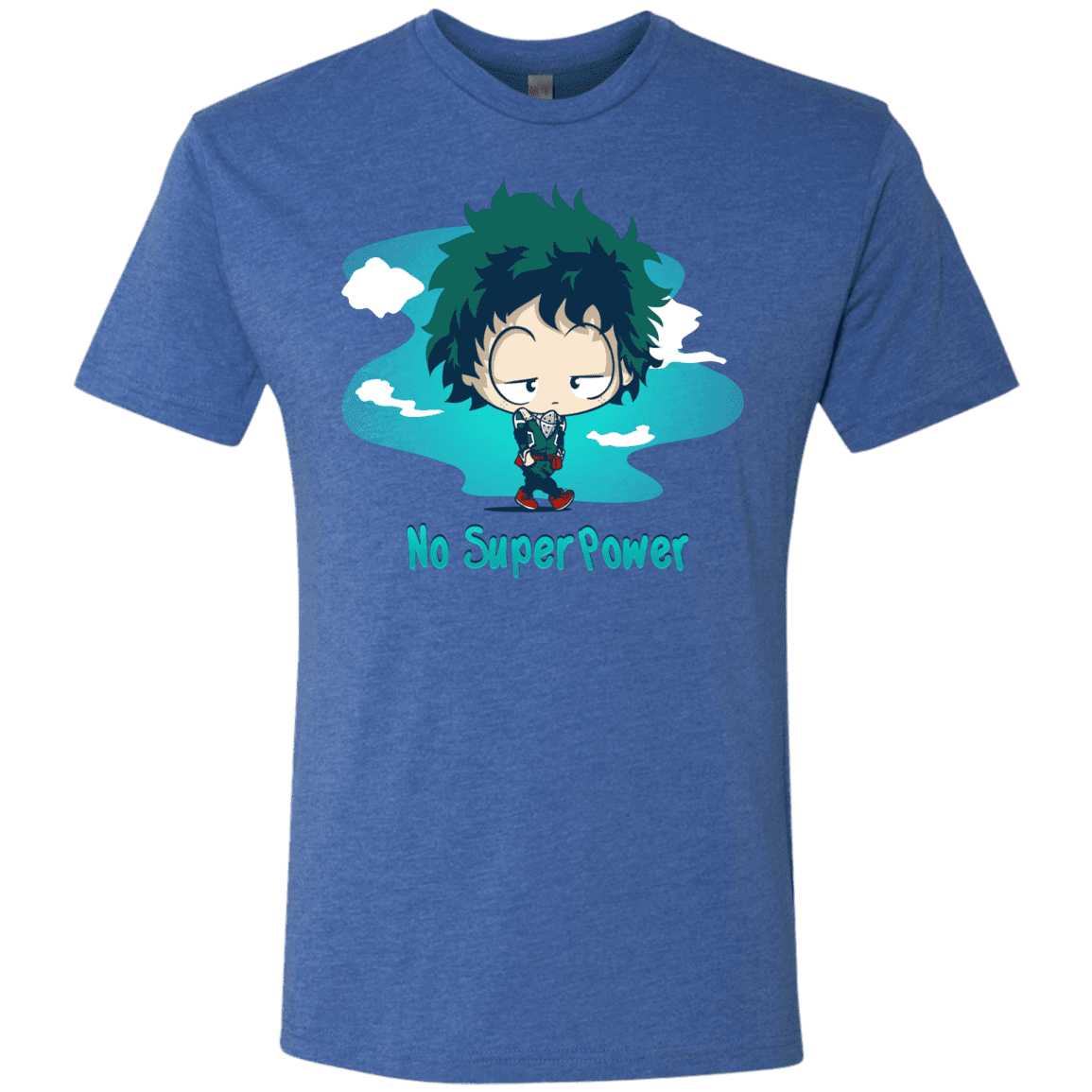 T-Shirts Vintage Royal / S No Super Power Men's Triblend T-Shirt