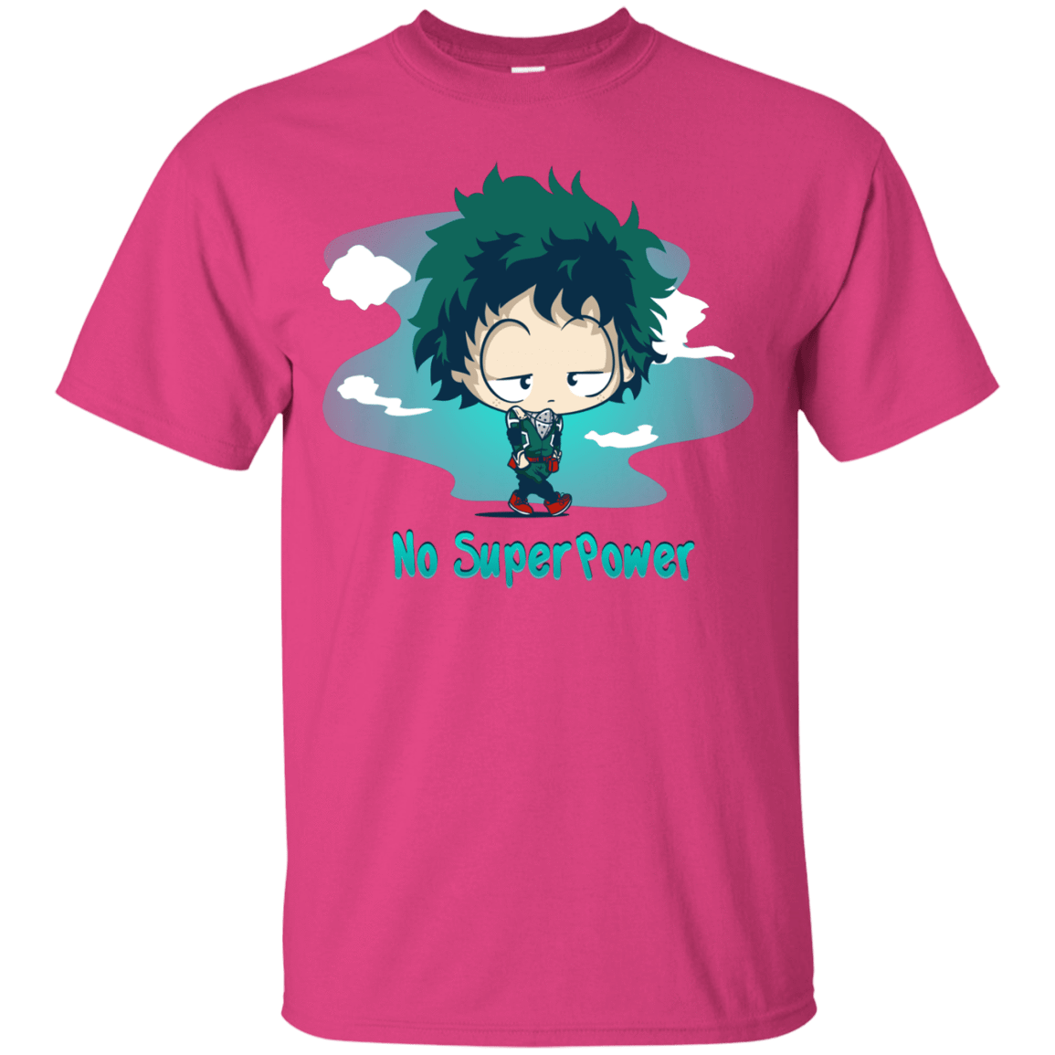 T-Shirts Heliconia / S No Super Power T-Shirt