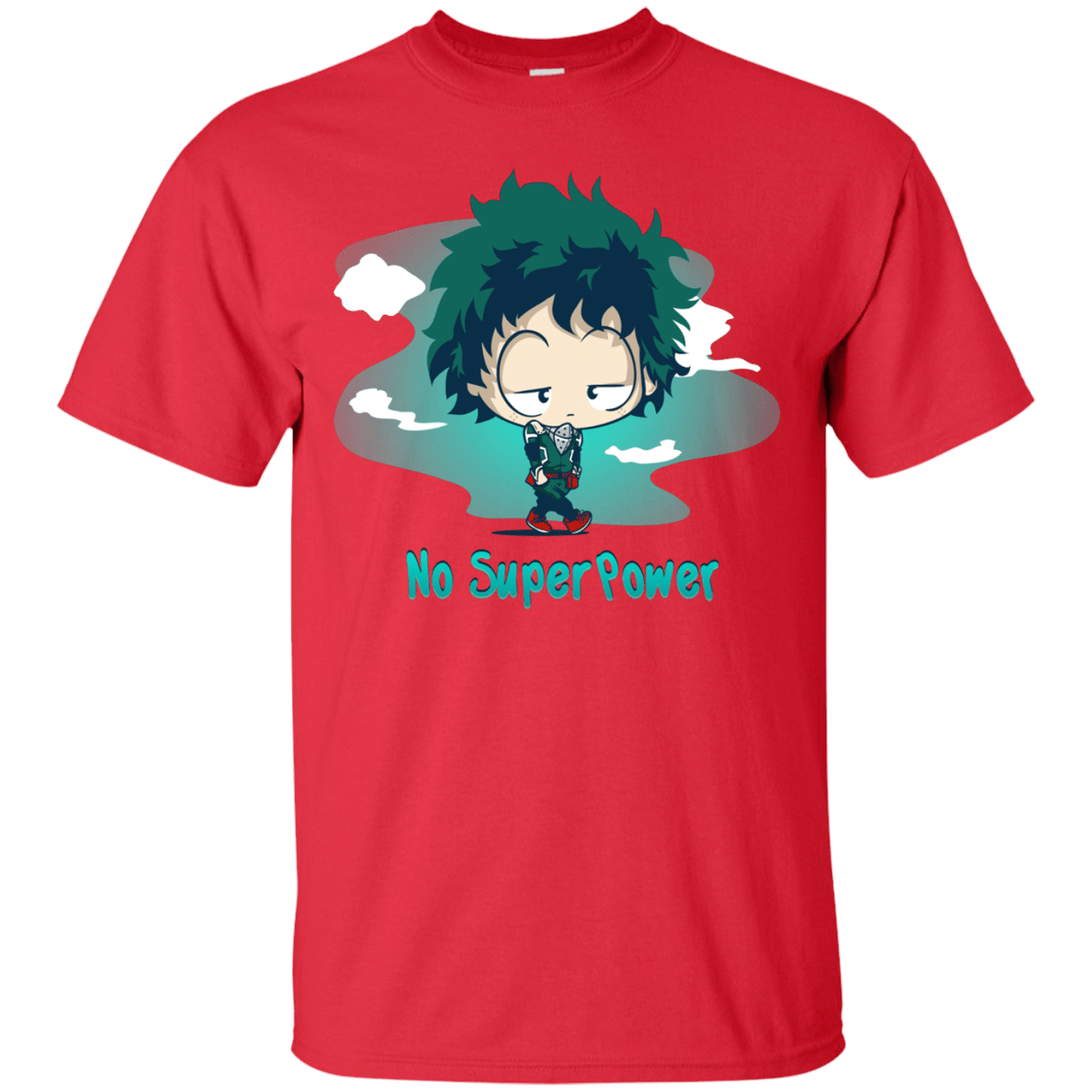 T-Shirts Red / S No Super Power T-Shirt