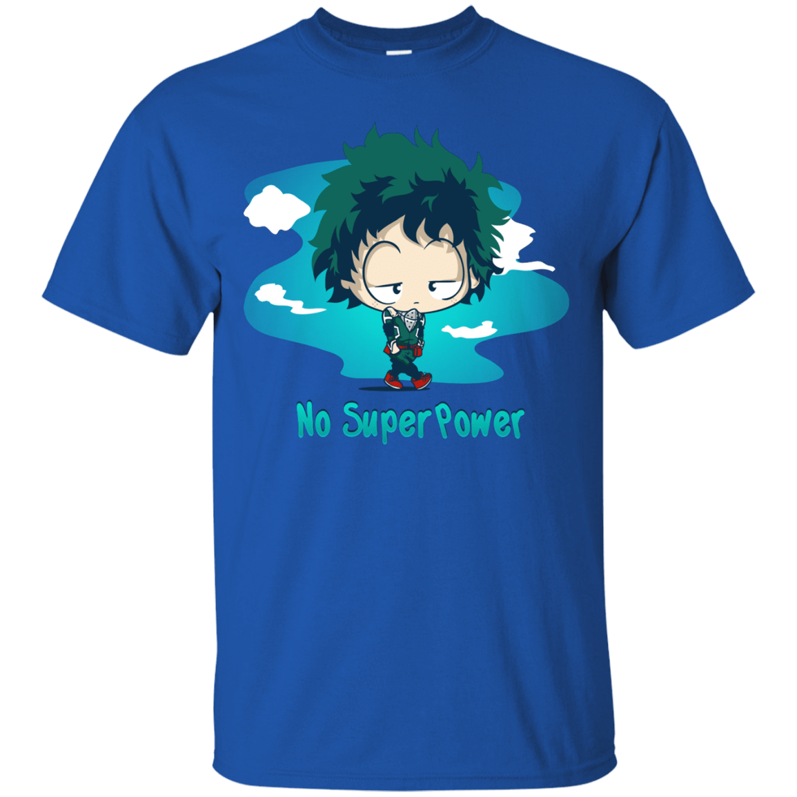 T-Shirts Royal / S No Super Power T-Shirt