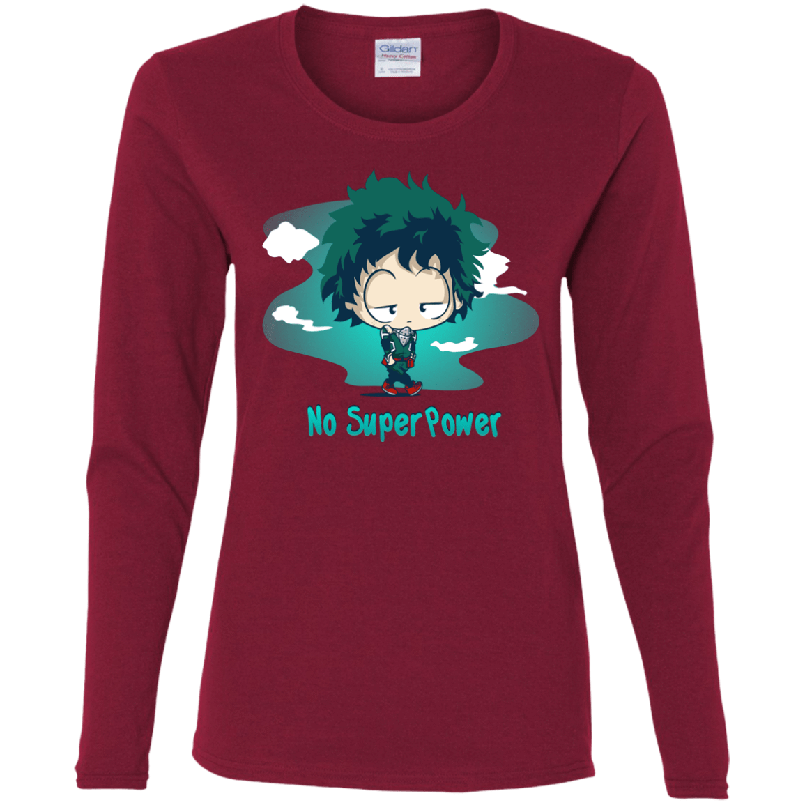 T-Shirts Cardinal / S No Super Power Women's Long Sleeve T-Shirt