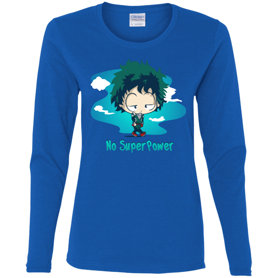 T-Shirts Royal / S No Super Power Women's Long Sleeve T-Shirt