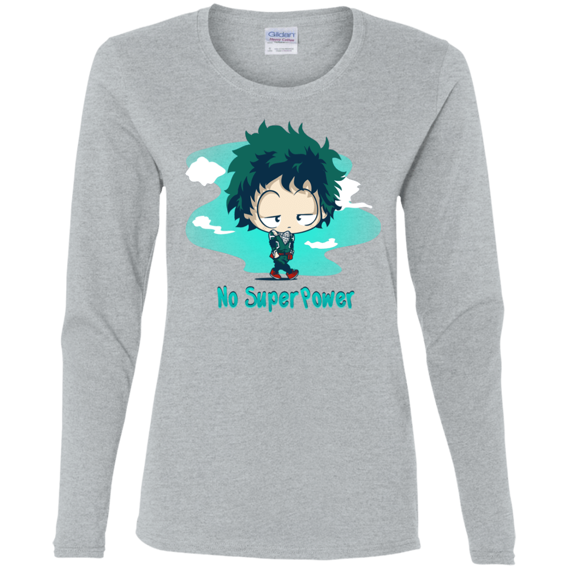 T-Shirts Sport Grey / S No Super Power Women's Long Sleeve T-Shirt