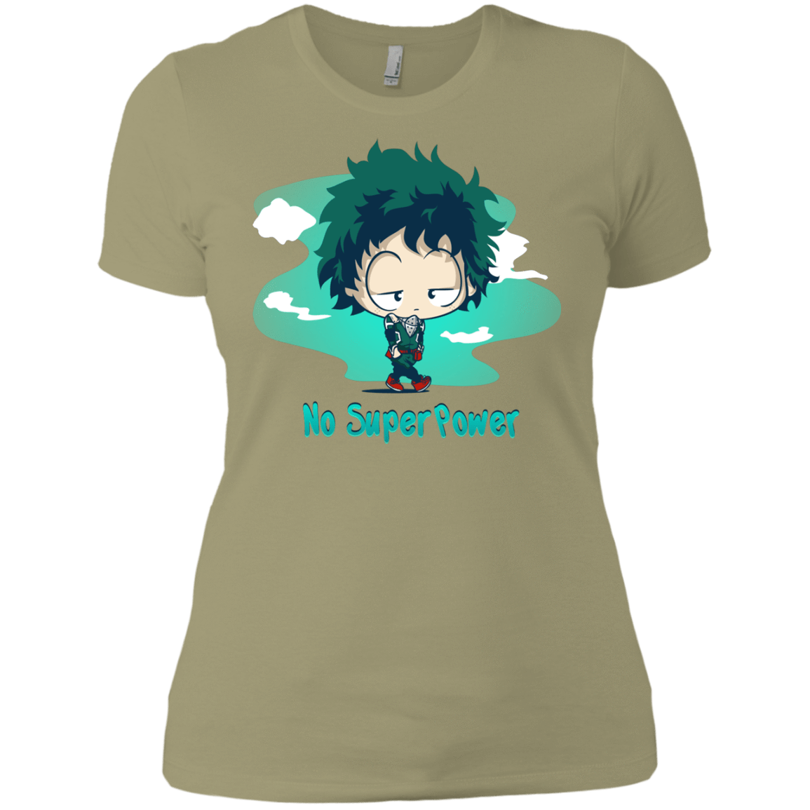 T-Shirts Light Olive / X-Small No Super Power Women's Premium T-Shirt
