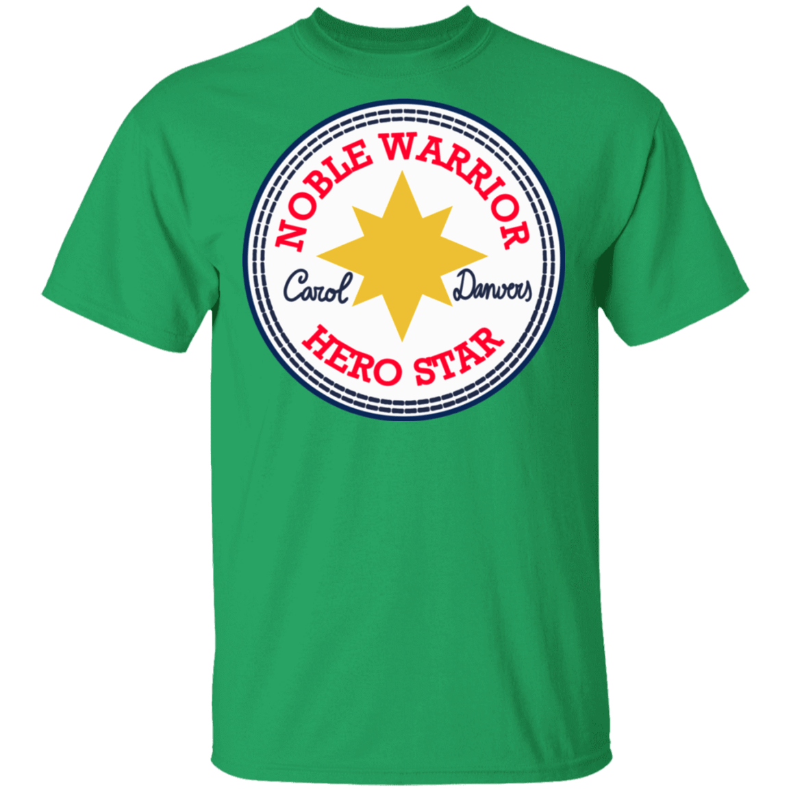 T-Shirts Irish Green / S Nobel Warrior Hero Star T-Shirt
