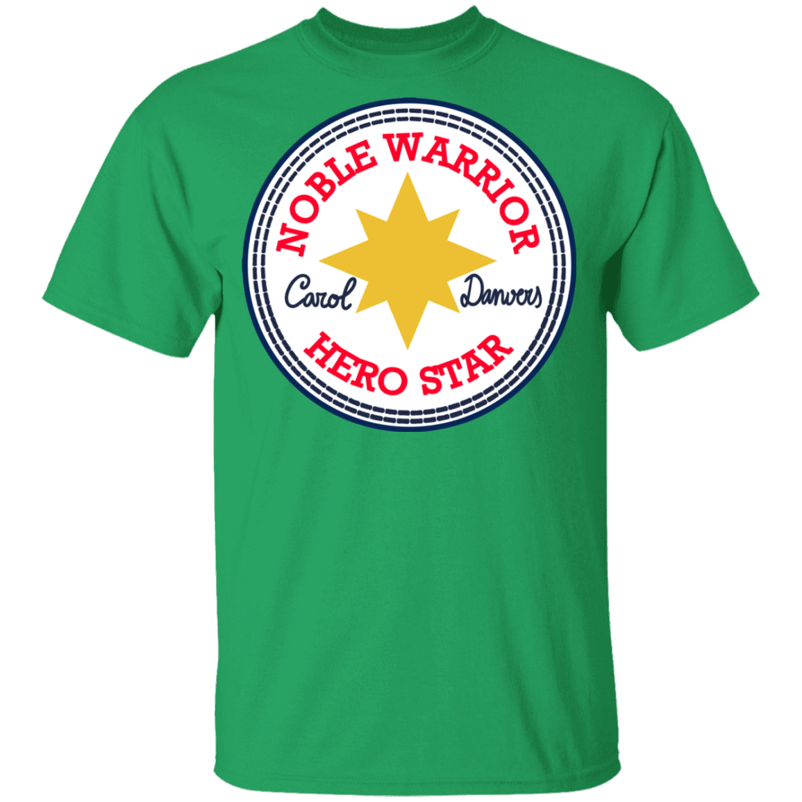 T-Shirts Irish Green / YXS Nobel Warrior Hero Star Youth T-Shirt