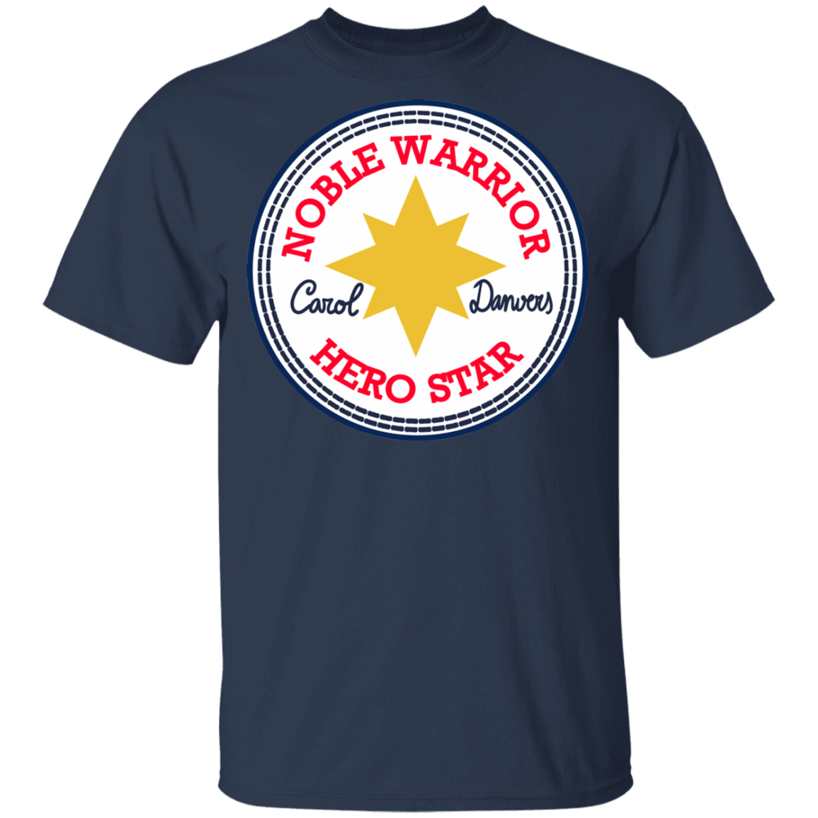 T-Shirts Navy / YXS Nobel Warrior Hero Star Youth T-Shirt