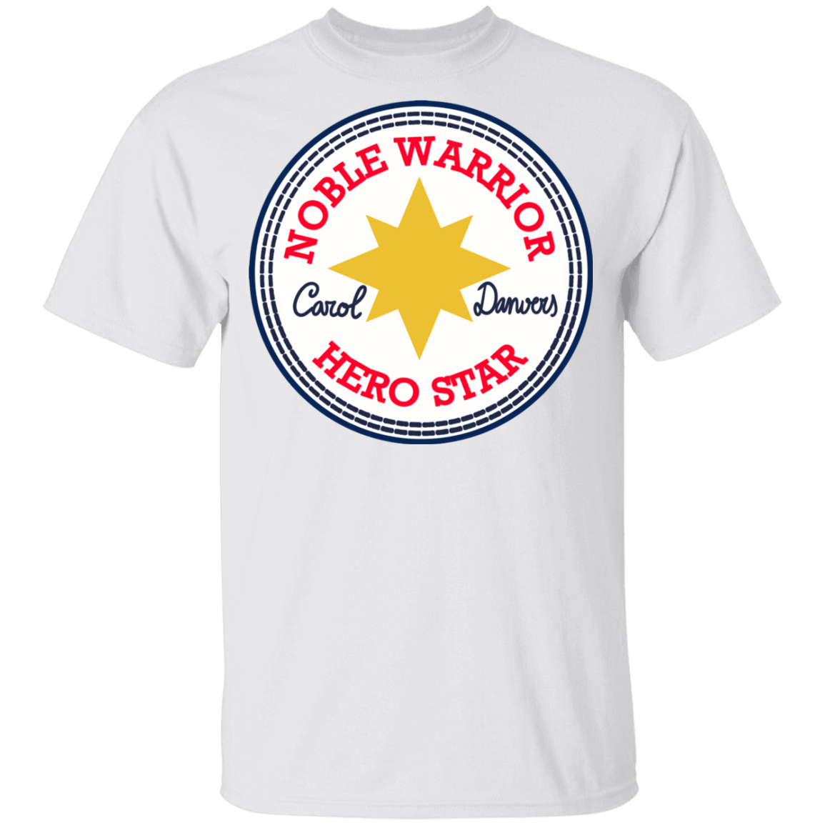 T-Shirts White / YXS Nobel Warrior Hero Star Youth T-Shirt