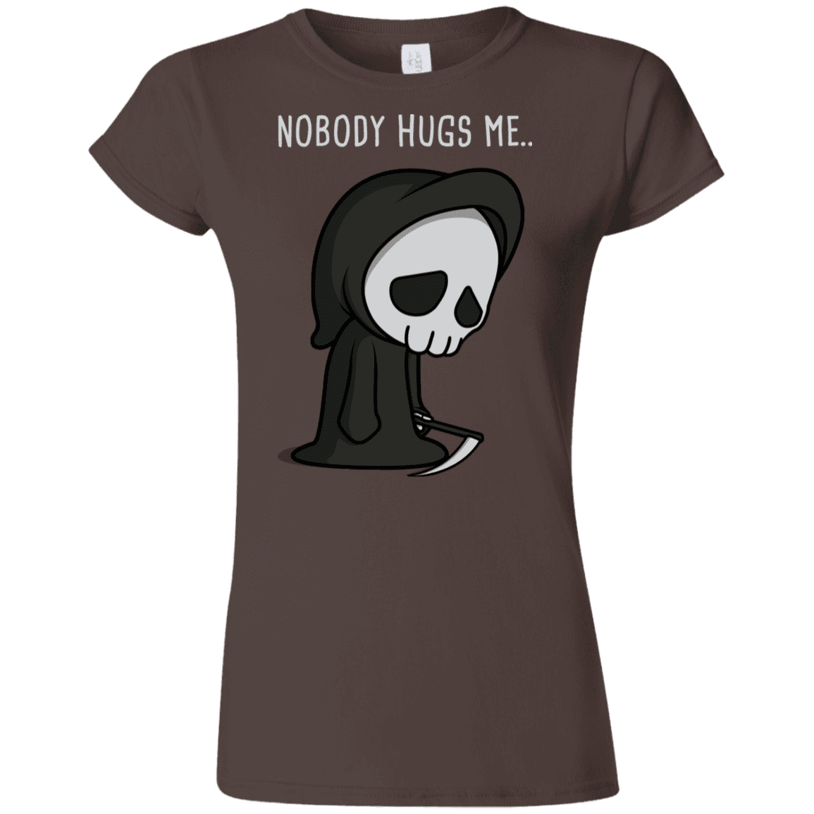 T-Shirts Dark Chocolate / S Nobody Hugs Me Junior Slimmer-Fit T-Shirt