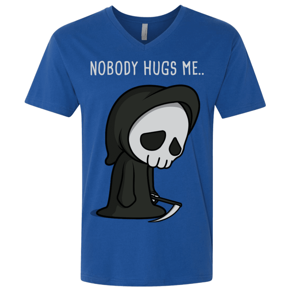 T-Shirts Royal / X-Small Nobody Hugs Me Men's Premium V-Neck