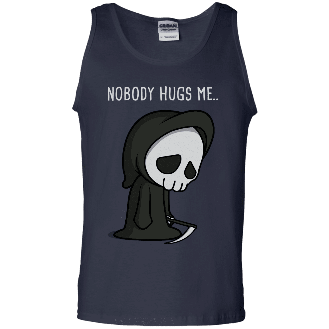 T-Shirts Navy / S Nobody Hugs Me Men's Tank Top