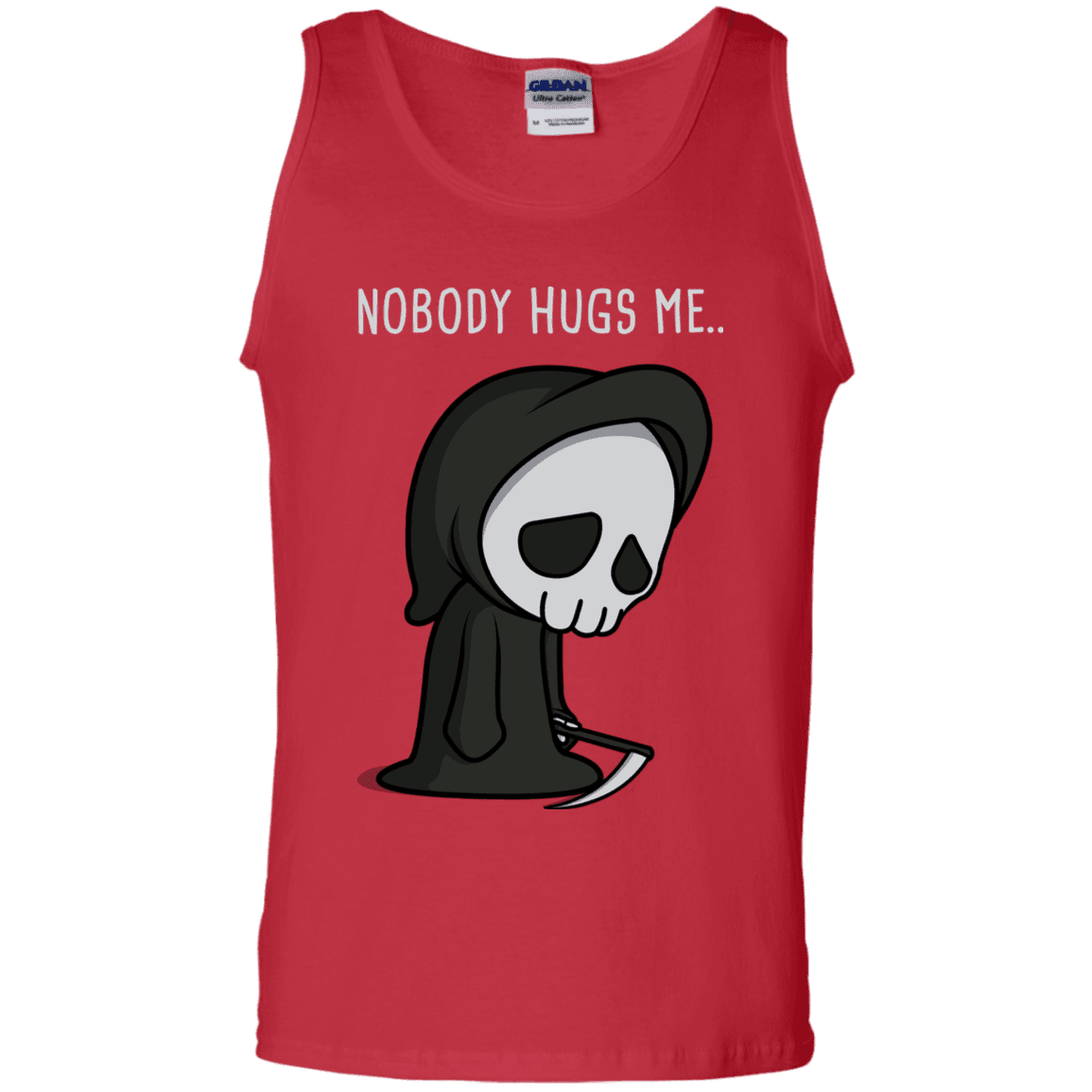 T-Shirts Red / S Nobody Hugs Me Men's Tank Top