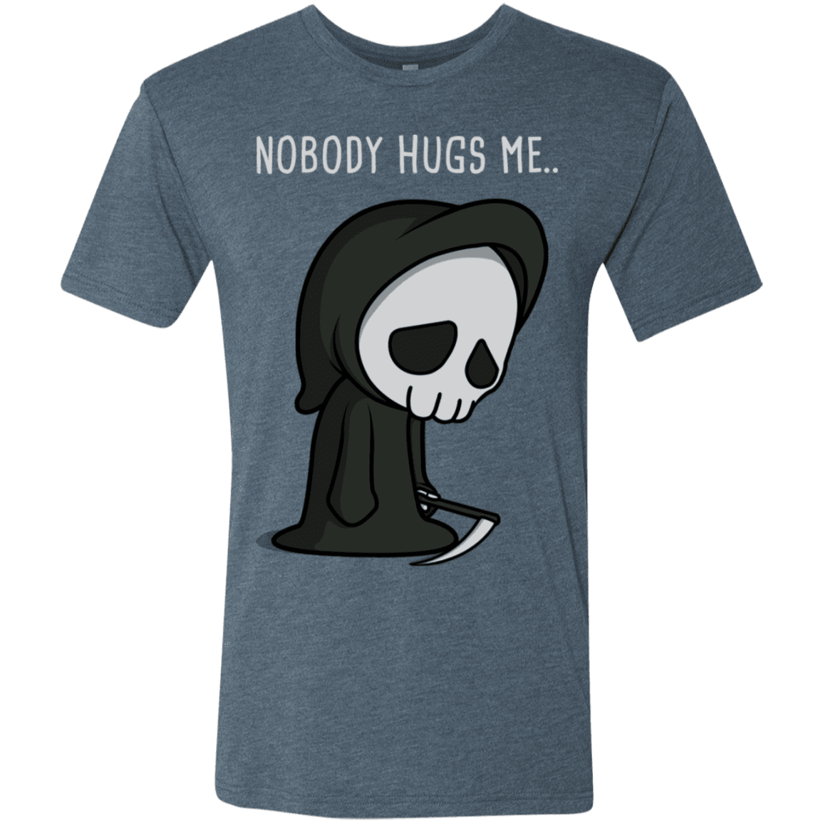 T-Shirts Indigo / S Nobody Hugs Me Men's Triblend T-Shirt