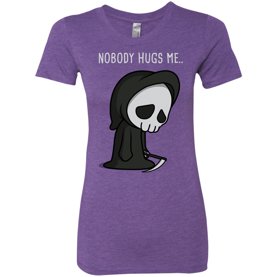 T-Shirts Purple Rush / S Nobody Hugs Me Women's Triblend T-Shirt