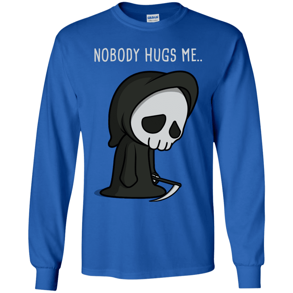 T-Shirts Royal / YS Nobody Hugs Me Youth Long Sleeve T-Shirt