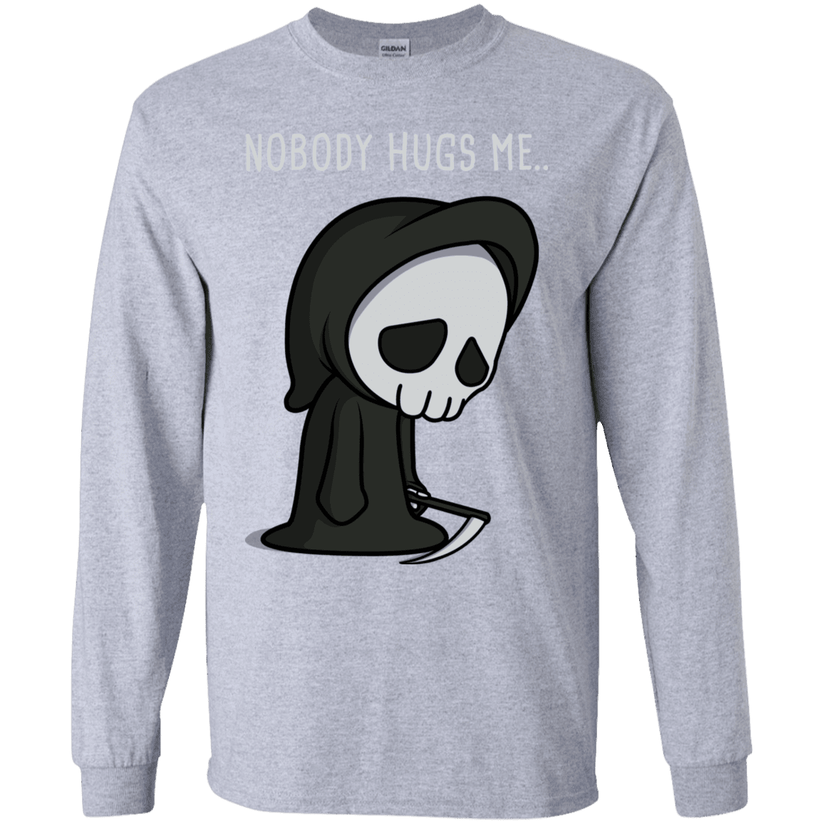 T-Shirts Sport Grey / YS Nobody Hugs Me Youth Long Sleeve T-Shirt