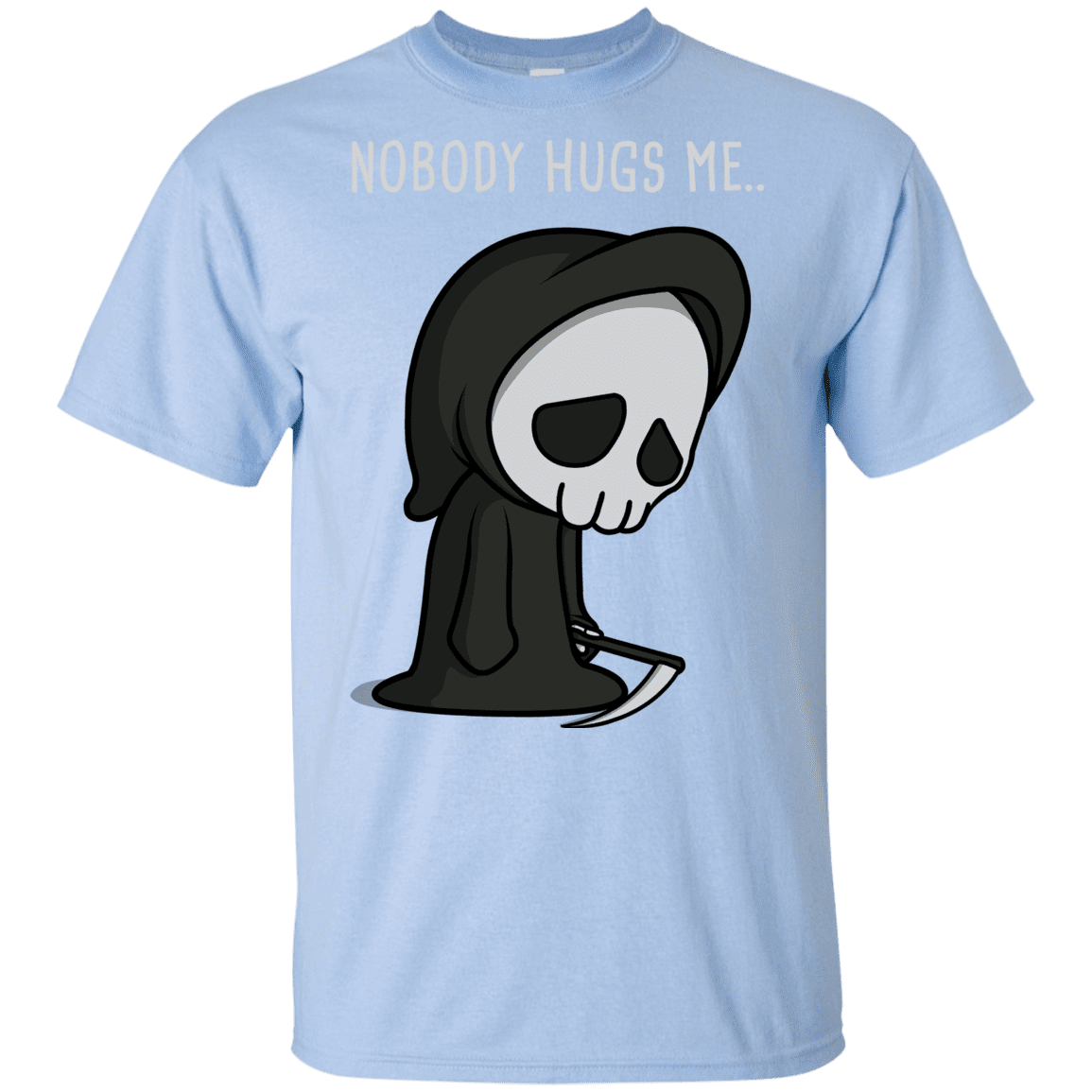 T-Shirts Light Blue / YXS Nobody Hugs Me Youth T-Shirt