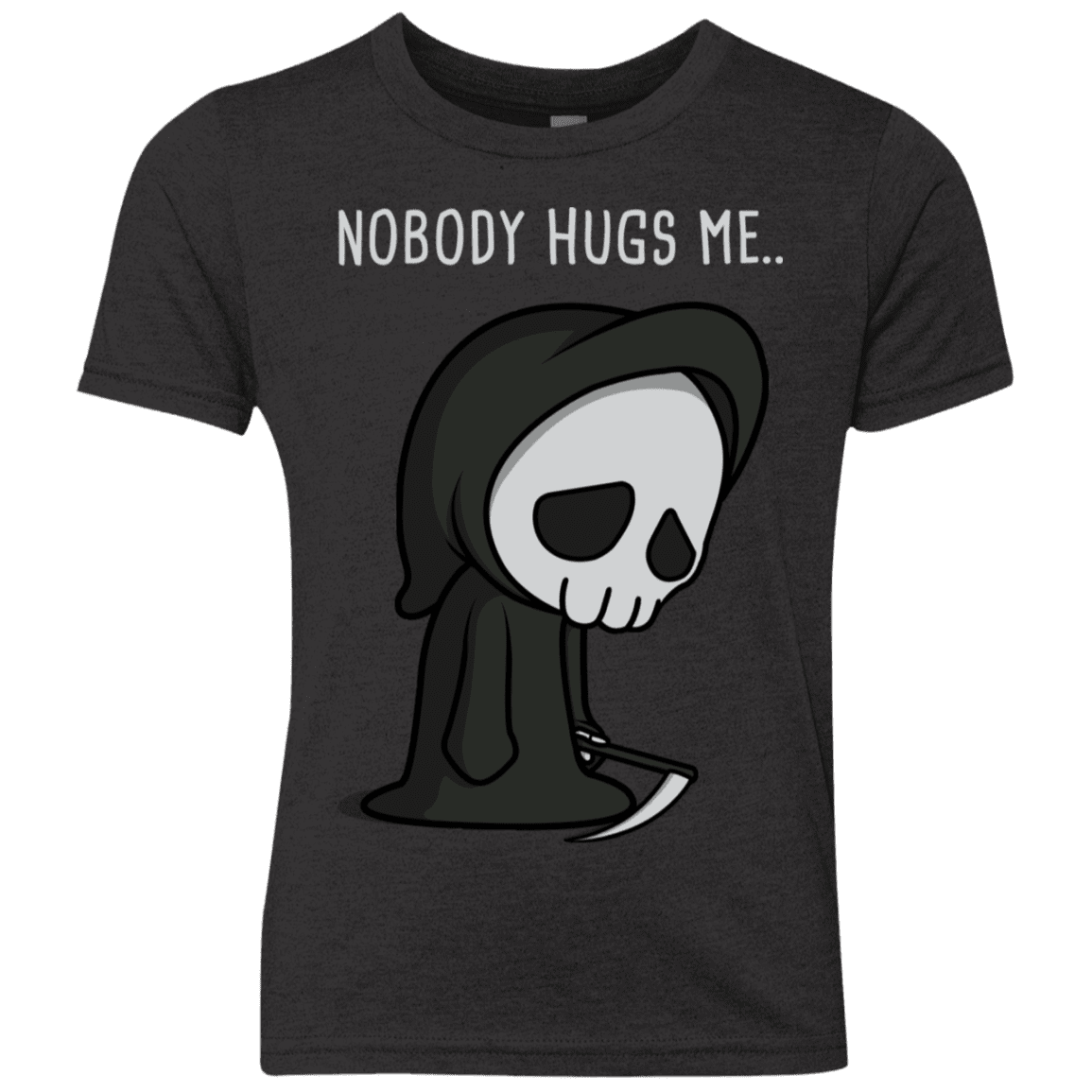 T-Shirts Vintage Black / YXS Nobody Hugs Me Youth Triblend T-Shirt