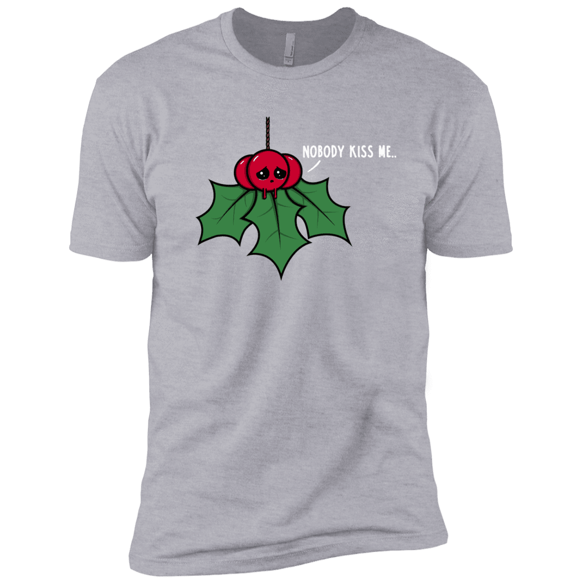 T-Shirts Heather Grey / YXS Nobody Kiss Me Boys Premium T-Shirt