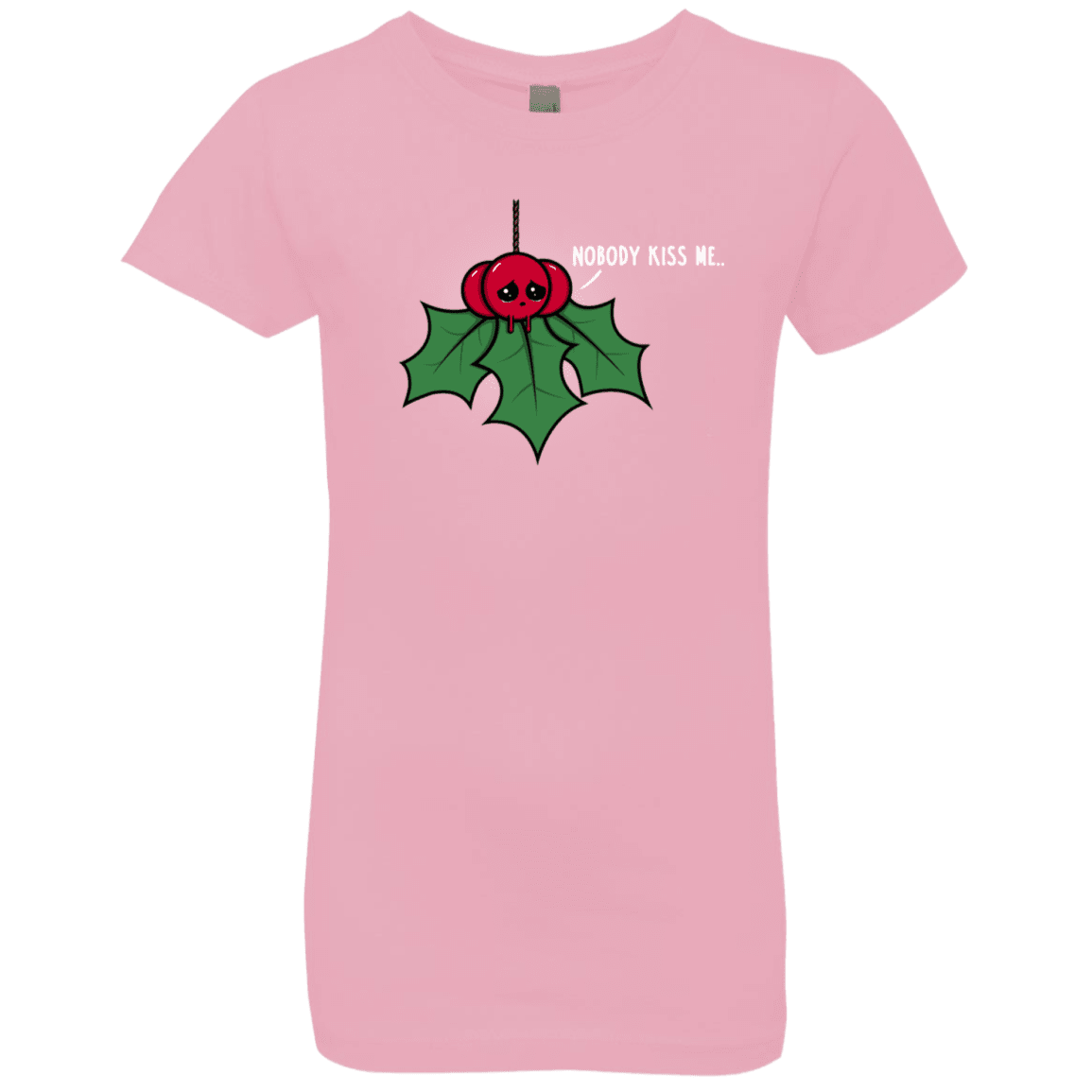 T-Shirts Light Pink / YXS Nobody Kiss Me Girls Premium T-Shirt