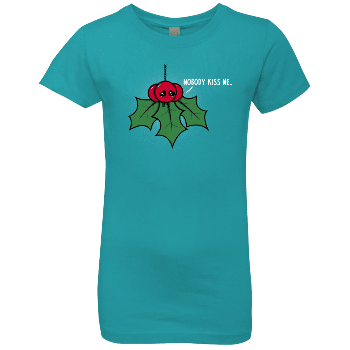 T-Shirts Tahiti Blue / YXS Nobody Kiss Me Girls Premium T-Shirt