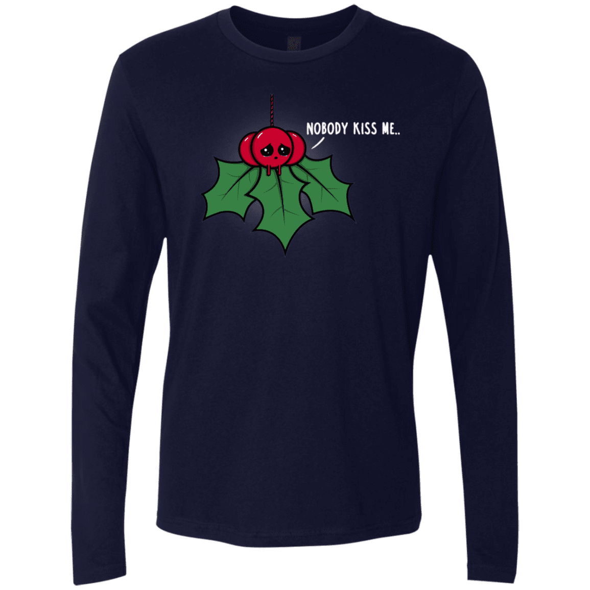 T-Shirts Midnight Navy / S Nobody Kiss Me Men's Premium Long Sleeve