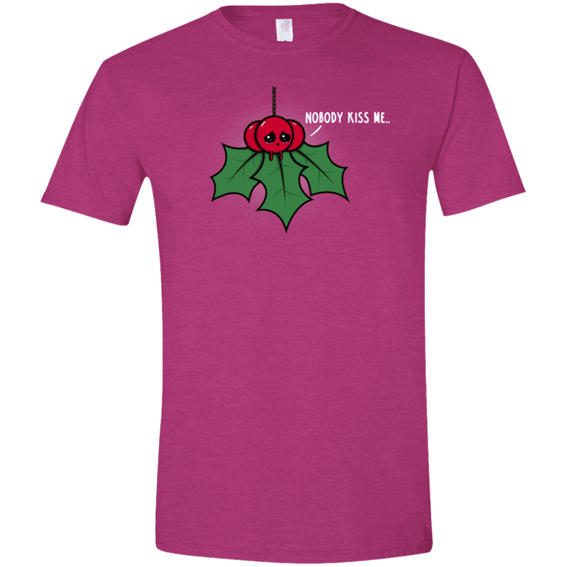 T-Shirts Antique Heliconia / S Nobody Kiss Me Men's Semi-Fitted Softstyle