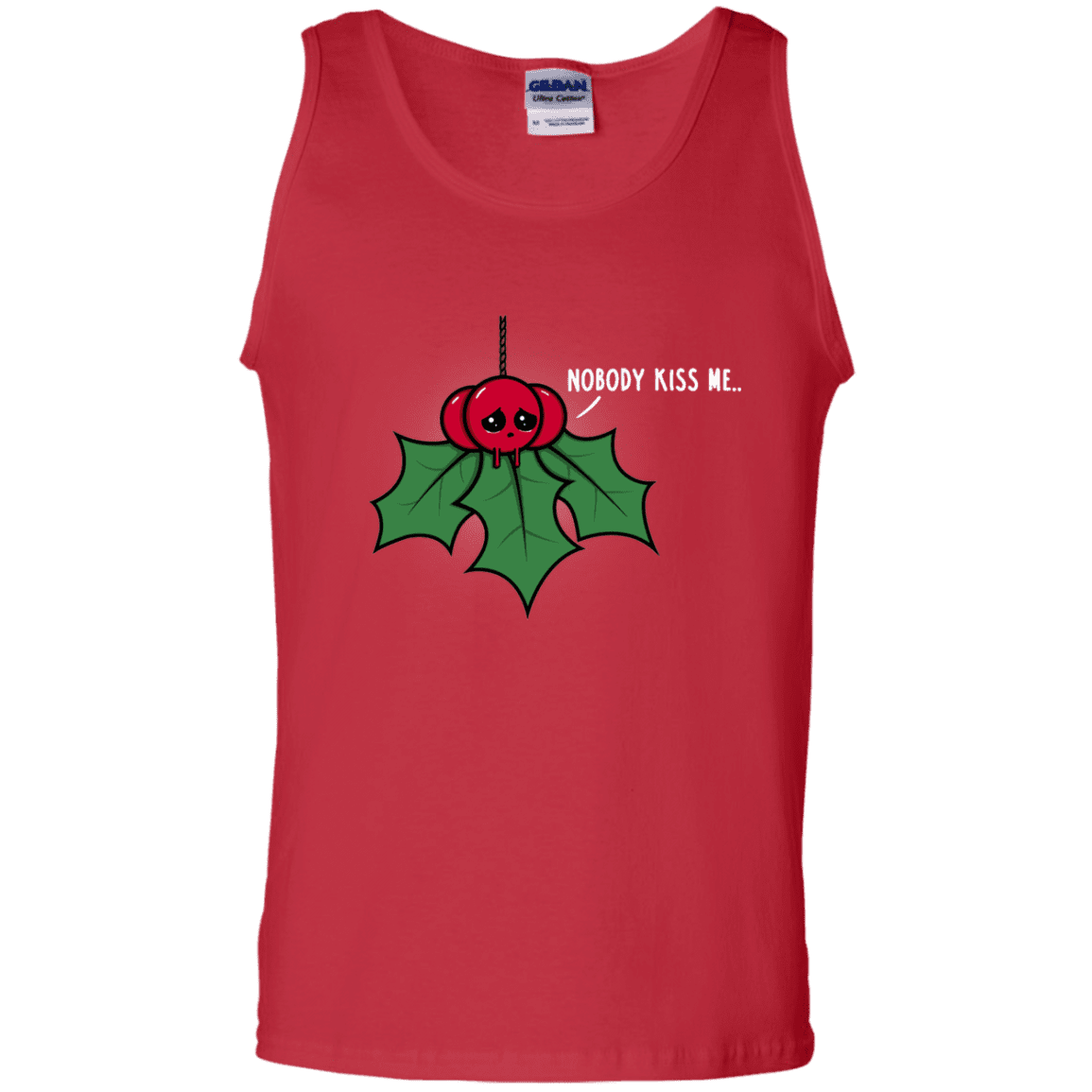 T-Shirts Red / S Nobody Kiss Me Men's Tank Top