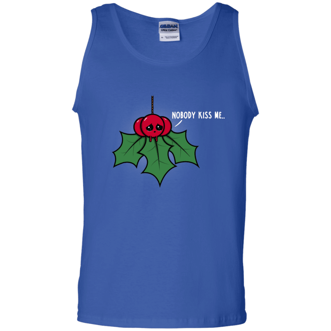 T-Shirts Royal / S Nobody Kiss Me Men's Tank Top