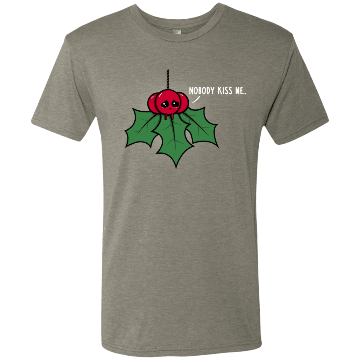 T-Shirts Venetian Grey / S Nobody Kiss Me Men's Triblend T-Shirt