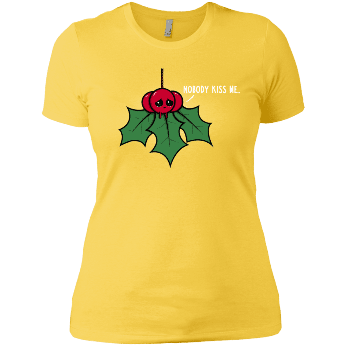T-Shirts Vibrant Yellow / X-Small Nobody Kiss Me Women's Premium T-Shirt