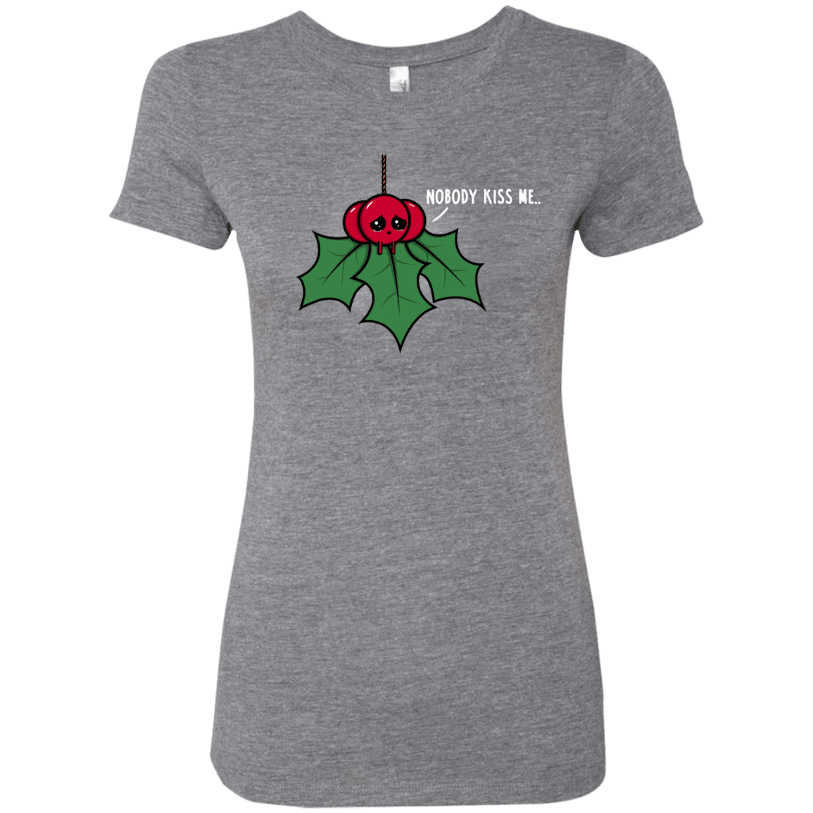 T-Shirts Premium Heather / S Nobody Kiss Me Women's Triblend T-Shirt