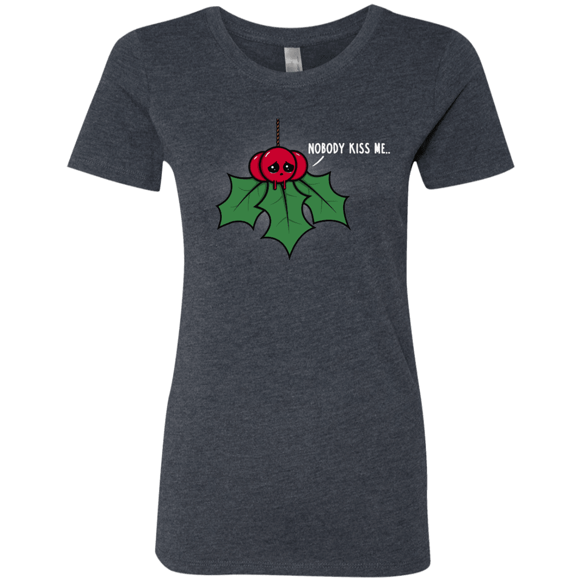 T-Shirts Vintage Navy / S Nobody Kiss Me Women's Triblend T-Shirt
