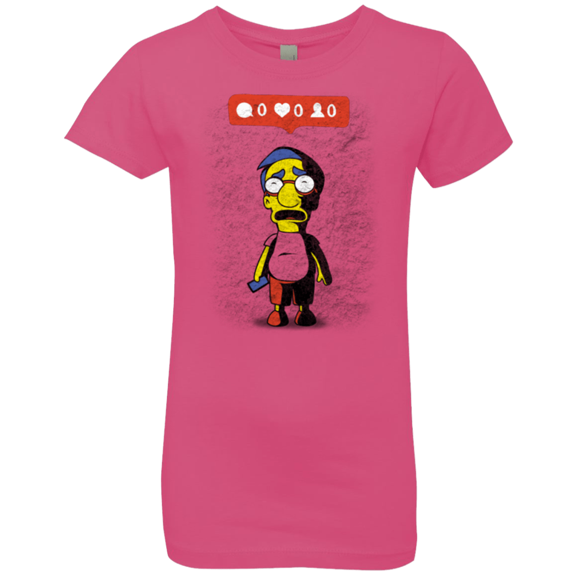 T-Shirts Hot Pink / YXS Nobody Likes Him Girls Premium T-Shirt