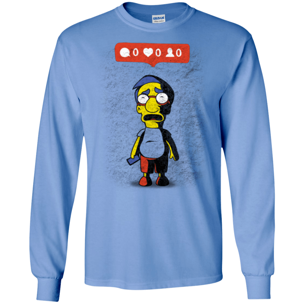 T-Shirts Carolina Blue / S Nobody Likes Him Men's Long Sleeve T-Shirt