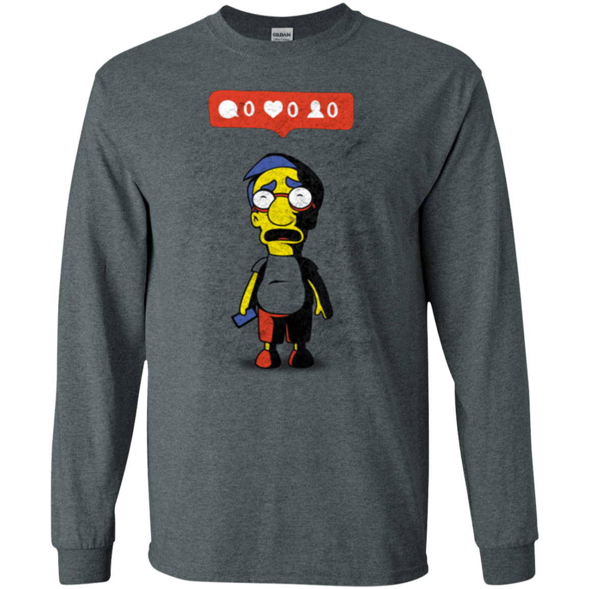 T-Shirts Dark Heather / S Nobody Likes Him Men's Long Sleeve T-Shirt