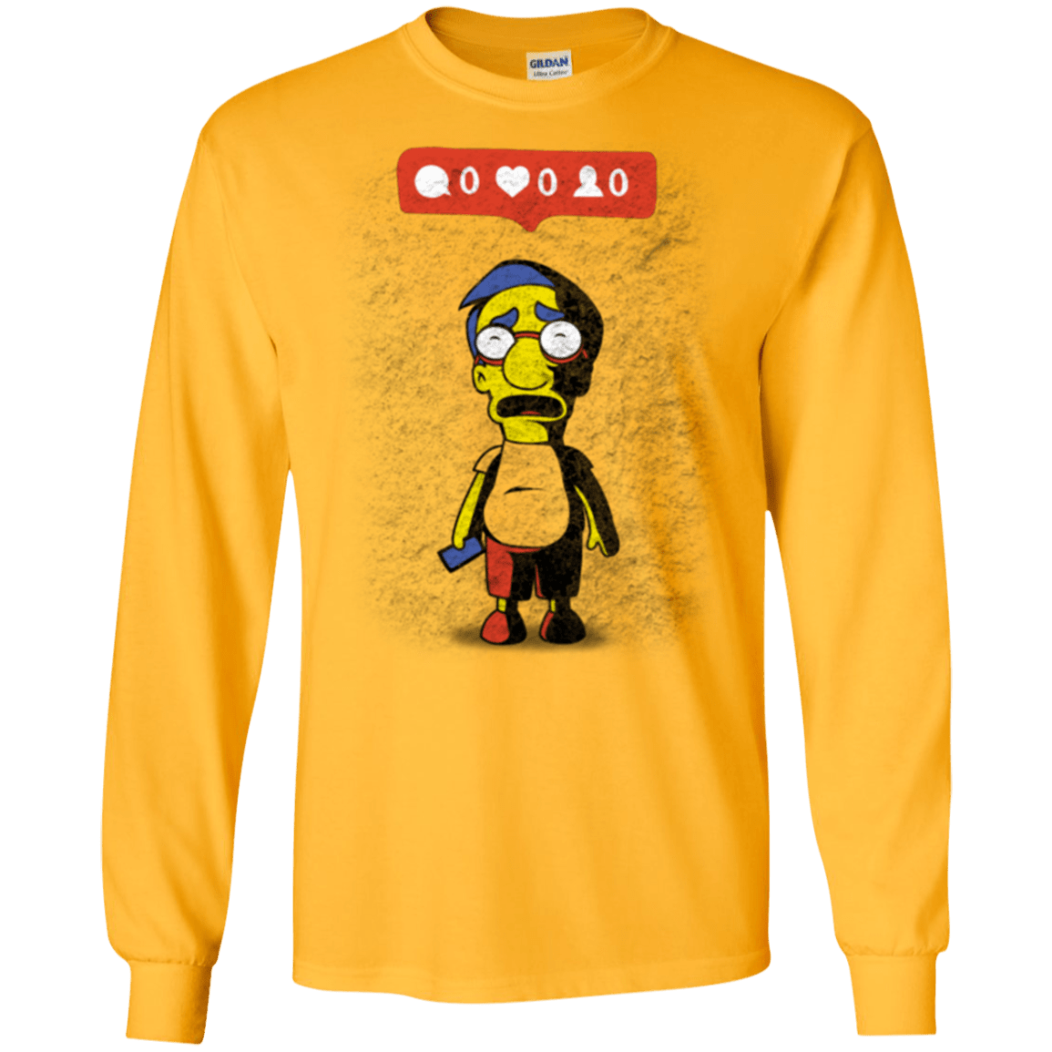 T-Shirts Gold / S Nobody Likes Him Men's Long Sleeve T-Shirt